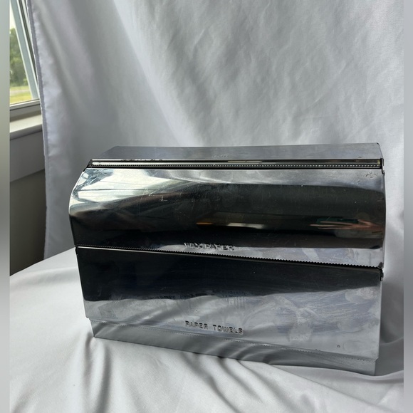 Vintage Chrome Paper Towel, Foil, Waxed Paper dispenser - 1950-1960’s - Picture 7 of 9